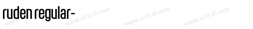 ruden regular字体转换